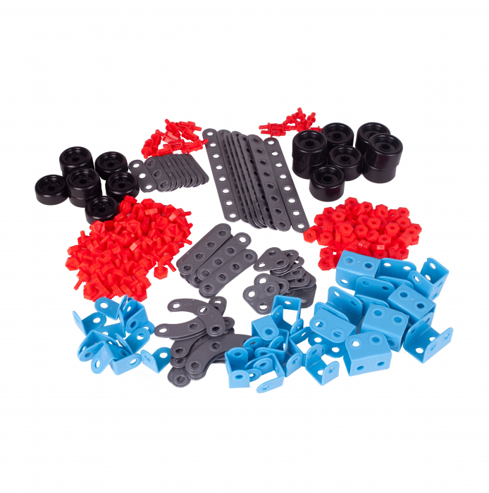 Set de constructii Junior Block 280 piese si bormasina cu baterii [8]