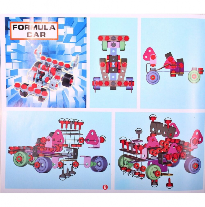 Set de constructii Junior Block 280 piese si bormasina cu baterii [20]