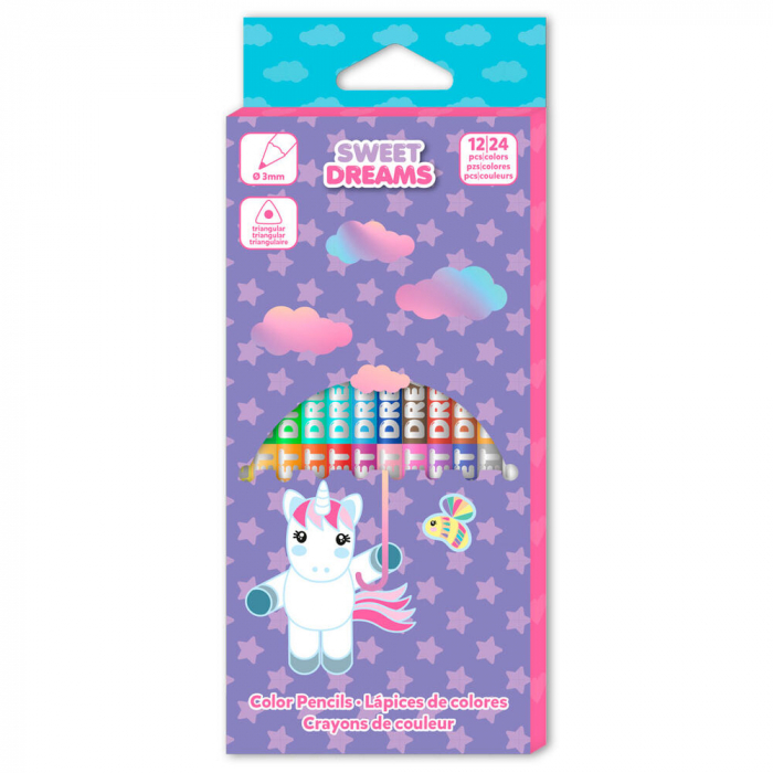 Set de creioane colorate cu dou─â capete - Sweet Dreams, 12 buc - 24 culori [3]