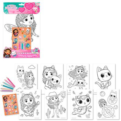 Set de Desen cu Autocolante Gabby's Dollhouse 8 file [2]