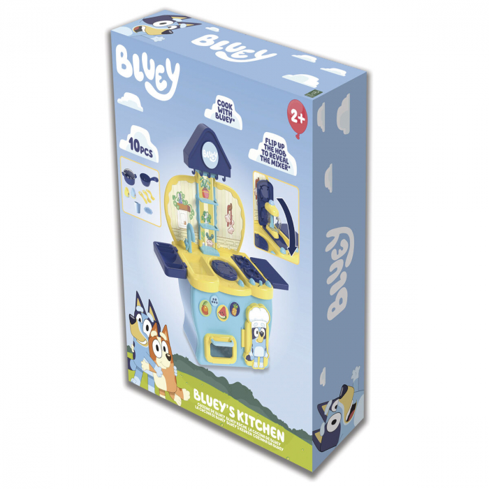Set de Joaca Bluey Mini Bucatarie si toaster, 10 piese, 49x14x65cm [6]