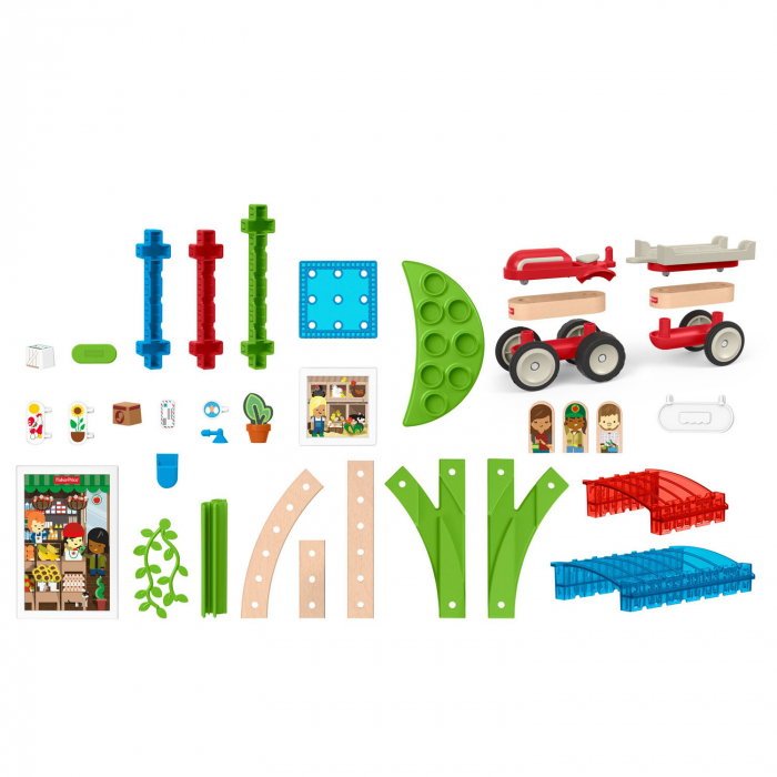 Set de joaca din lemn Fisher Price Wonder Makers ΓÇô Construieste in jurul orasului 75 piese [7]