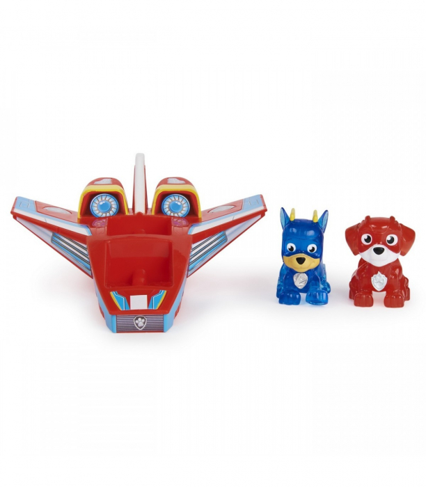Set de joaca Paw Patrol - Avion cu figurine Chase si Marshall [6]