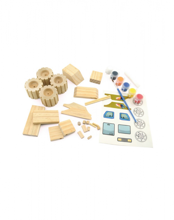 Set DYI Monster Truck, lemn [2]