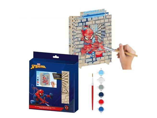 Kit din lemn picteaza si construieste tabloul Spiderman [1]