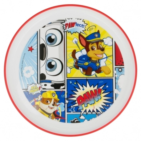 Set farfurie 19.6x19.6x2.5 cm si pahar 250 ml, antiderapante, Paw Patrol [2]