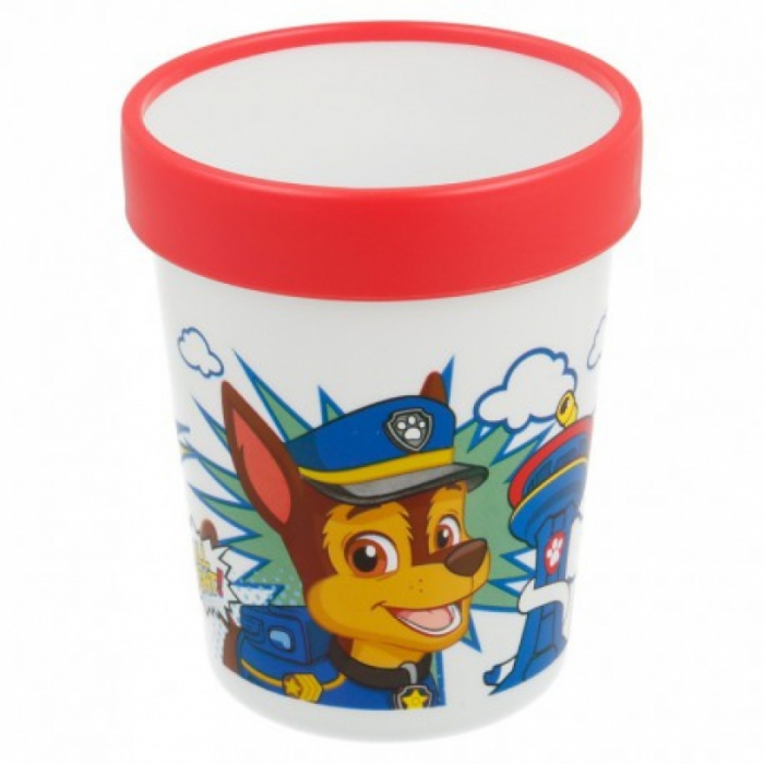 Set farfurie 19.6x19.6x2.5 cm si pahar 250 ml, antiderapante, Paw Patrol [5]