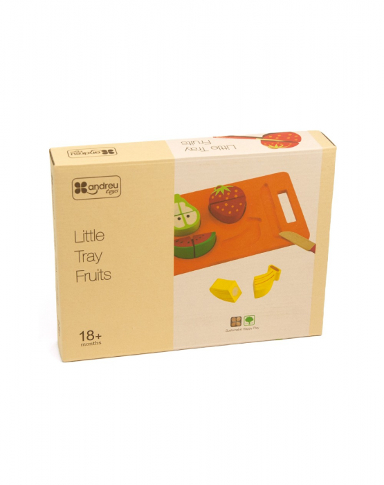 Set 4 fructe feliate, lemn [4]