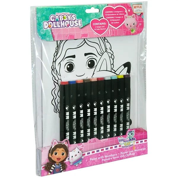 Set Gabby's Dollhouse coloreaza dupa numere [2]