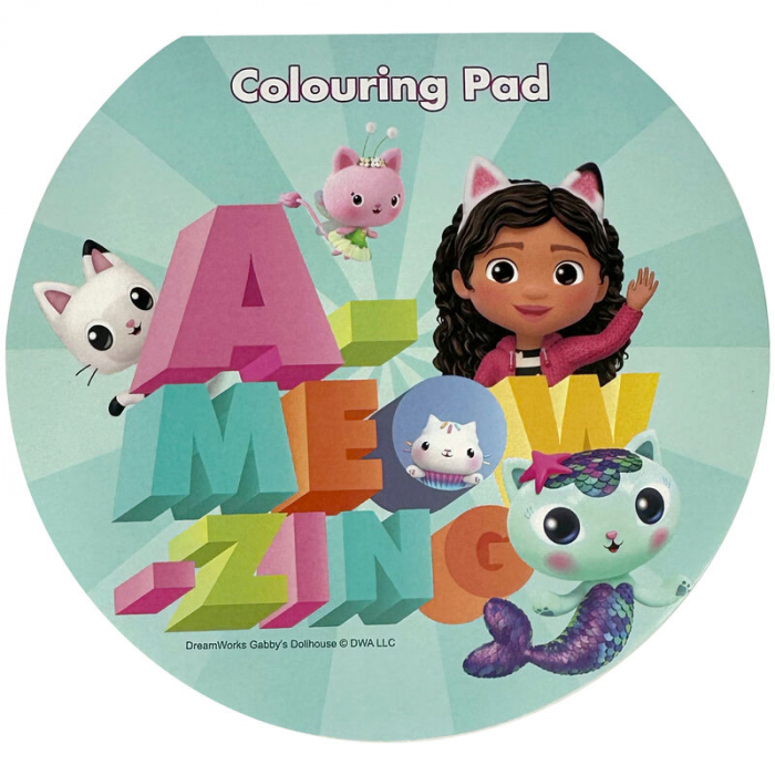 Set gentuta de colorat cu stickere, Gabby's Dollhouse [3]