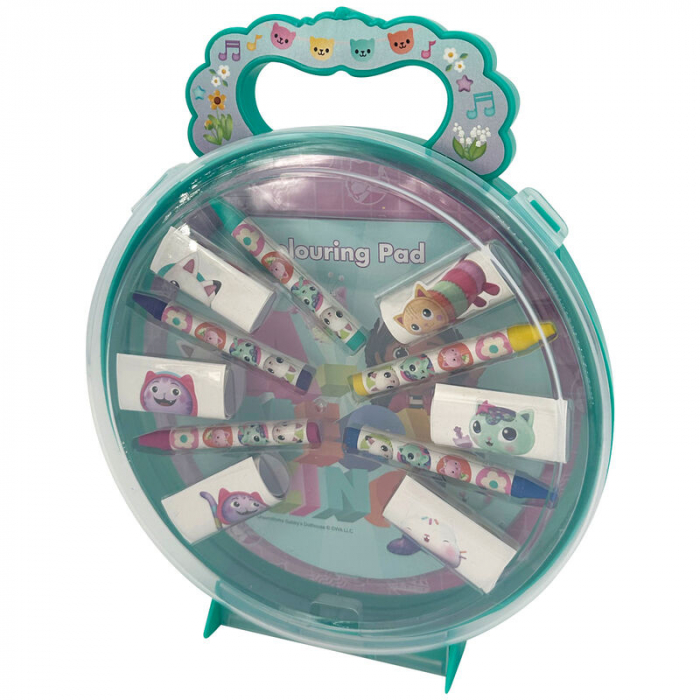 Set gentuta de colorat cu stickere, Gabby's Dollhouse [2]