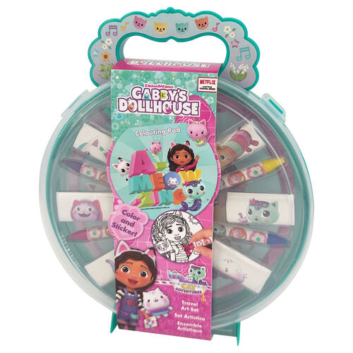 Set gentuta de colorat cu stickere, Gabby's Dollhouse [1]