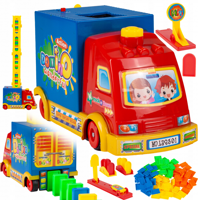 Trenulet interactiv cu 100 piese Domino [3]