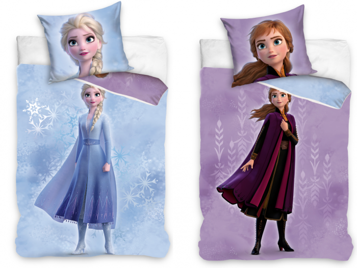 Set Lenjerie de pat copii, Frozen II Ice Magic,2 piese 140x200 cm,70x90 cm [3]