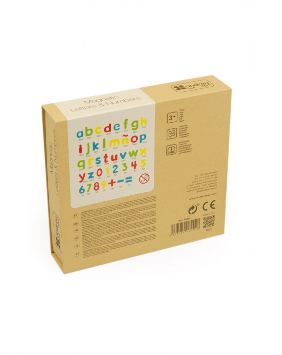 Set litere si cifre magnetice, 75 piese [5]