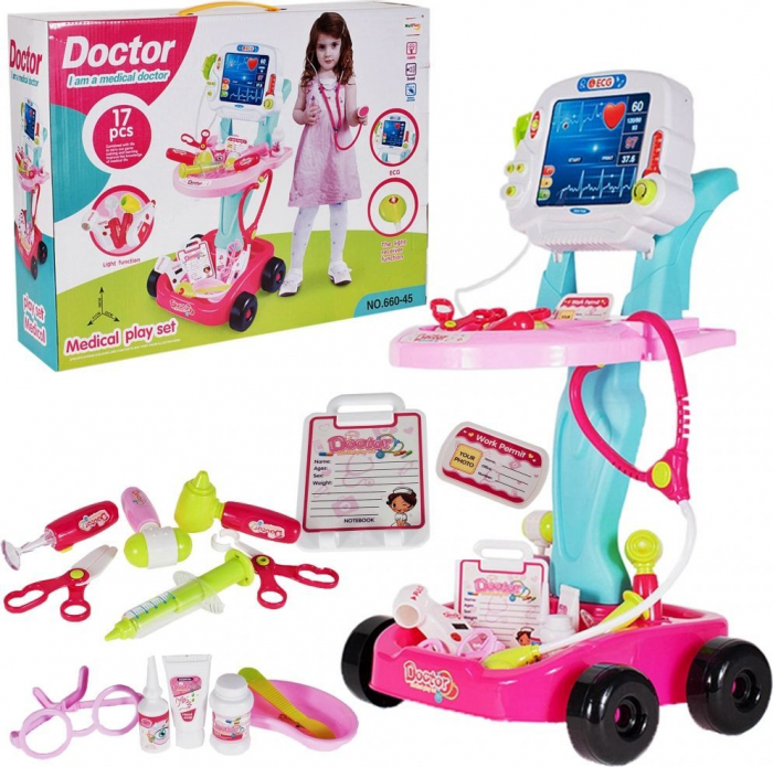 Set medical Ecograf portabil cu sunete si lumini, accesorii incluse [2]