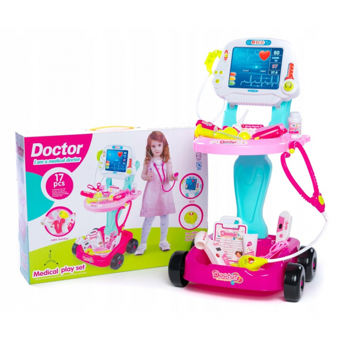 Set medical Ecograf portabil cu sunete si lumini, accesorii incluse [3]