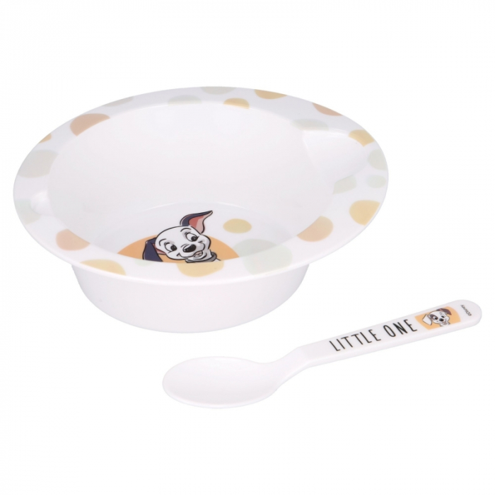 Set mic dejun 2 piese, castron si lingurita, 101 Dalmatieni Baby [2]