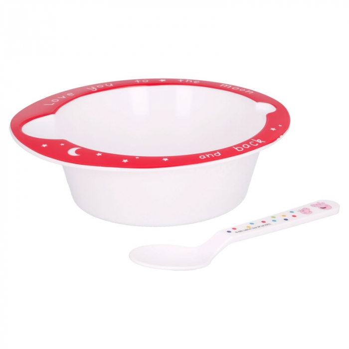 Set mic dejun 2 piese, castron si lingurita, Peppa Pig Baby [3]