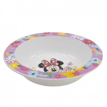 Set mic dejun plastic 3 piese Minnie Mouse, Spring Look [2]