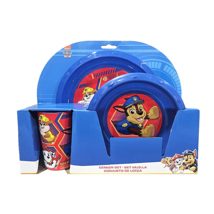 Set mic dejun plastic 3 piese Paw Patrol Team [1]