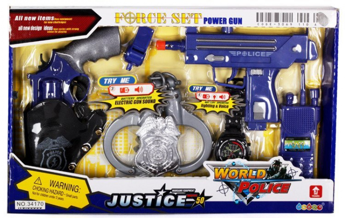 Set pistoale politie Justice cu accesorii [2]