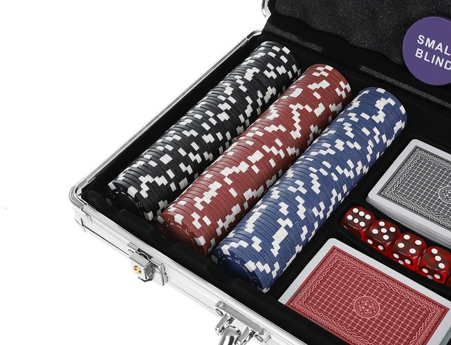 Set Poker Texas 300, jetoane si carti, cutie metalica [6]