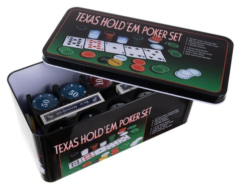 Set Poker Texas HoldΓÇÖem 200, jetoane si carti, cutie metalica [3]