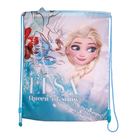 Set prosop de plaja si saculet depozitare Frozen Elsa Queen of Snow [3]