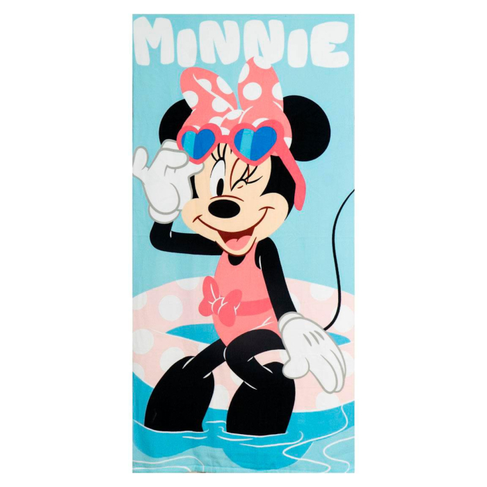 Set prosop poliester cu ochelari inot Minnie Mouse ,140x70 cm [2]