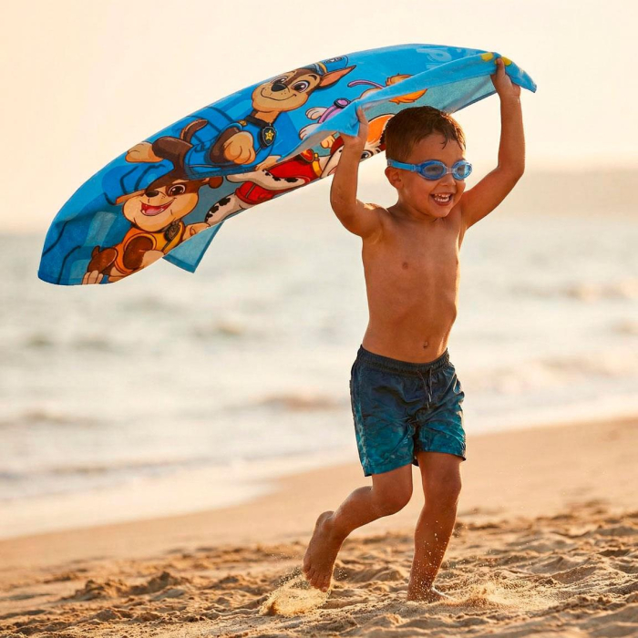 Set prosop poliester cu ochelari inot Paw Patrol,140x70 cm [7]