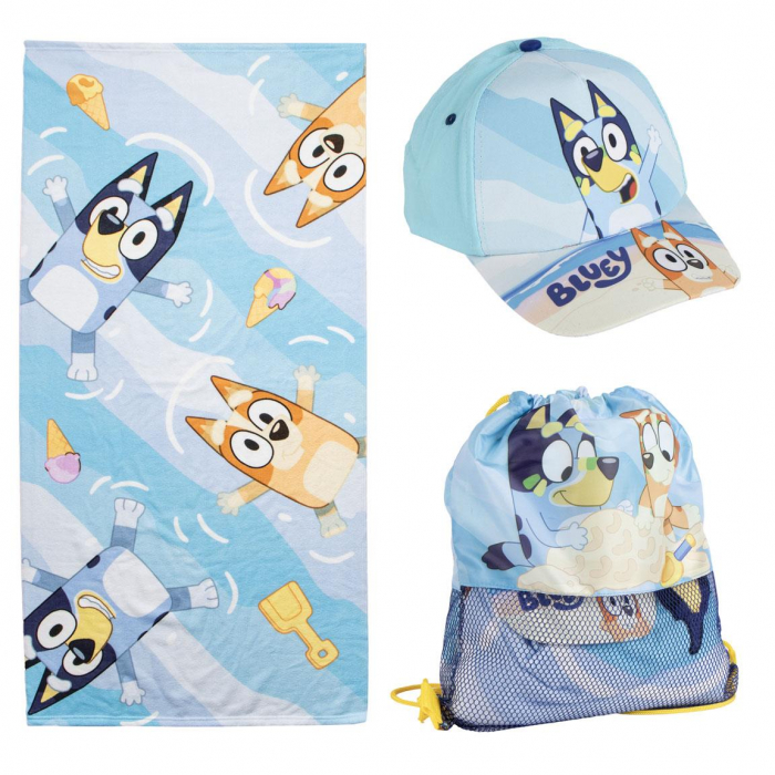 Set prosop, sac sport si sapca Bluey 140x70cm [1]