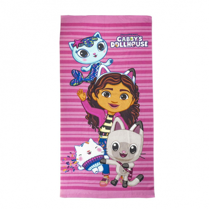 Set Prosop sapca si sac sport Gabby's Dollhouse,140x70cm [4]
