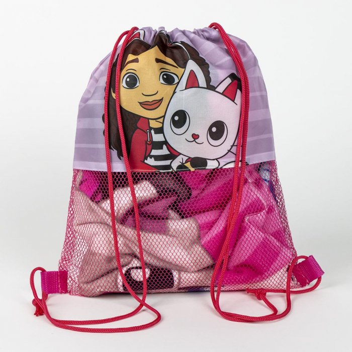 Set Prosop sapca si sac sport Gabby's Dollhouse,140x70cm [7]