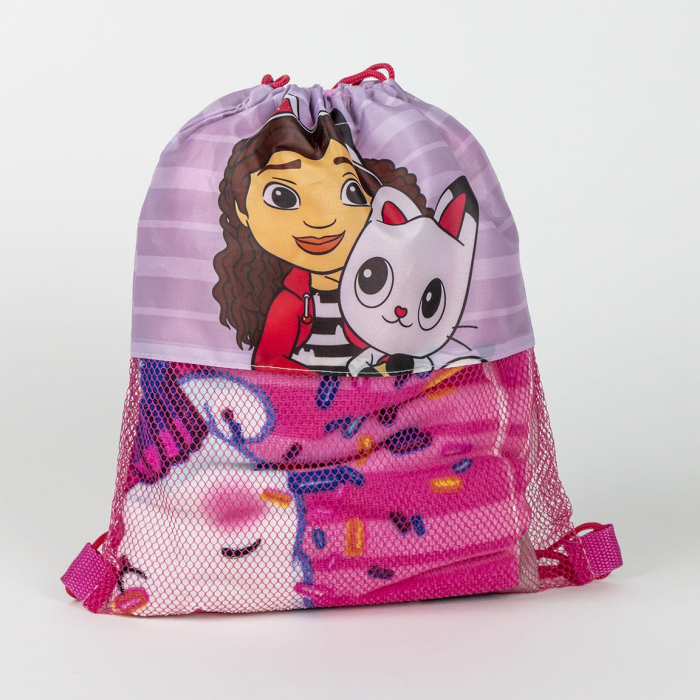 Set Prosop sapca si sac sport Gabby's Dollhouse,140x70cm [2]