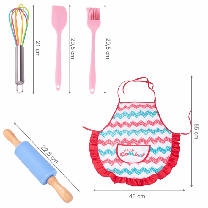 Set sort cu boneta pentru gatit cu 6 accesorii [2]