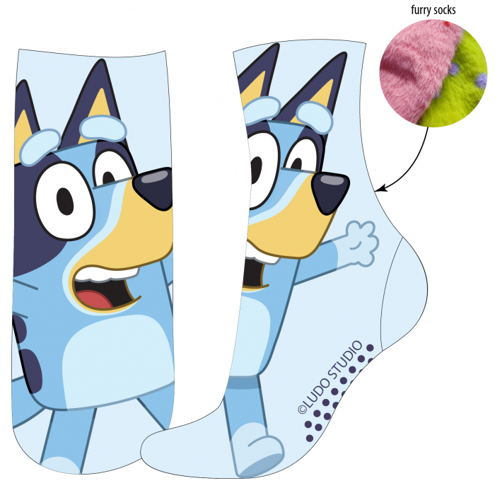 Sosete groase antiderapante pufoase Bluey [2]