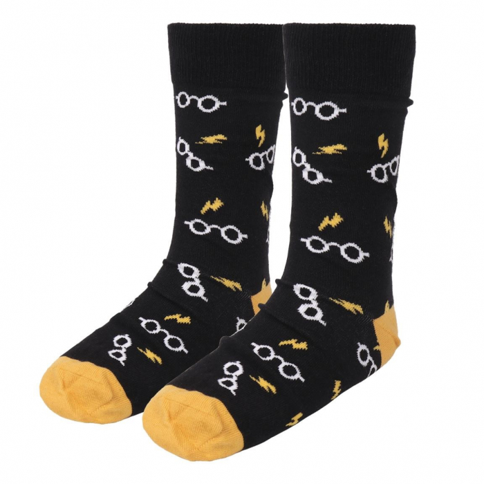 Sosete groase Harry Potter Ochelari si Fulgere [1]