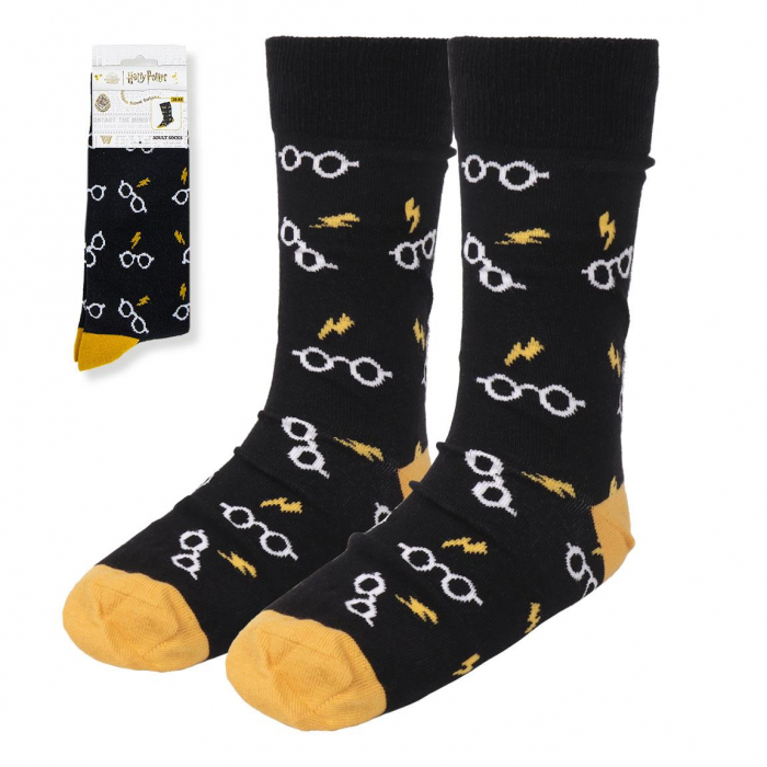 Sosete groase Harry Potter Ochelari si Fulgere [2]