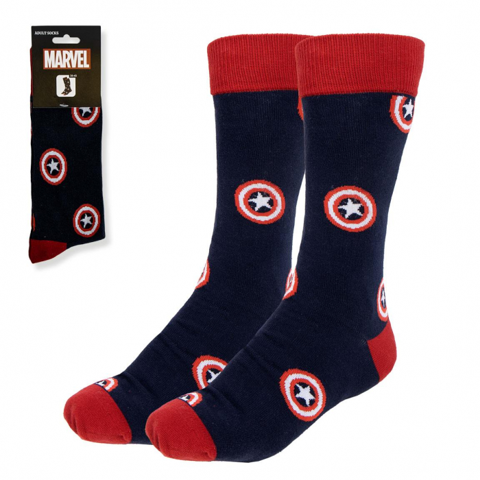 Sosete lungi Marvel Avengers Scut Captain America, M 38-45 EU [1]