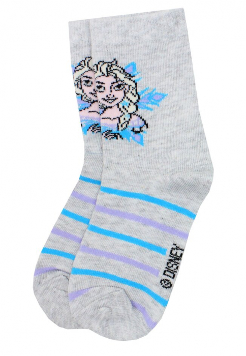 Sosete pentru copii, cu dungi, Frozen - Elsa [2]