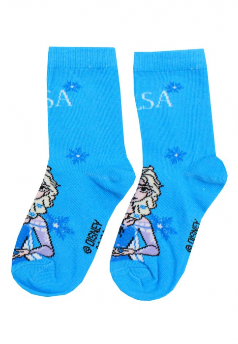 Sosete pentru copii, cu stelute, Frozen - Elsa [3]