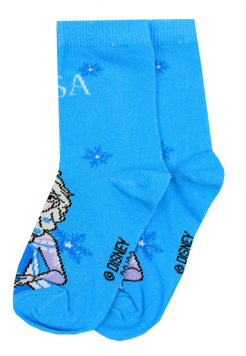Sosete pentru copii, cu stelute, Frozen - Elsa [2]
