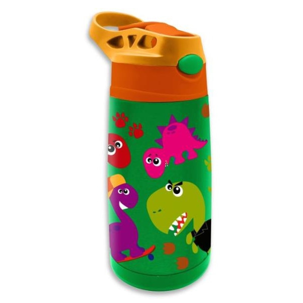 Sticla termos din inox, fara BPA, 400 ml, Crazy Dino [1]