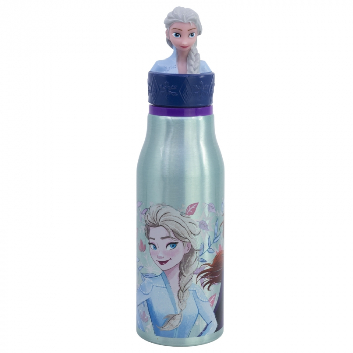 Sticla apa aluminiu, Frozen Snowy Tale figurina, 690 ml [1]