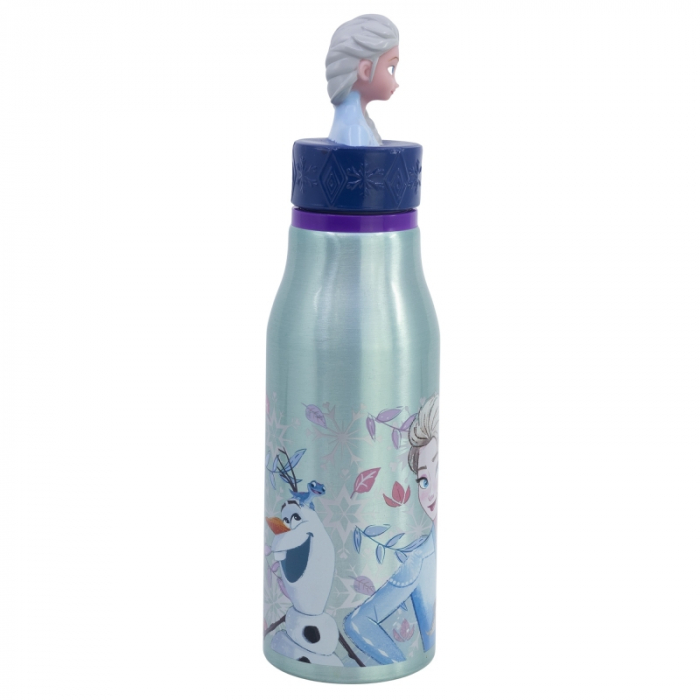 Sticla apa aluminiu, Frozen Snowy Tale figurina, 690 ml [3]