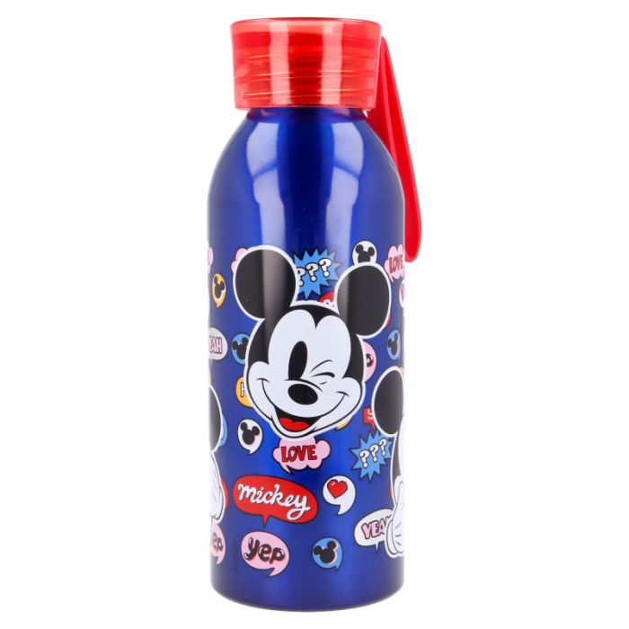 Sticla apa aluminiu Mickey Mouse Thing cu maner silicon 560ml [2]