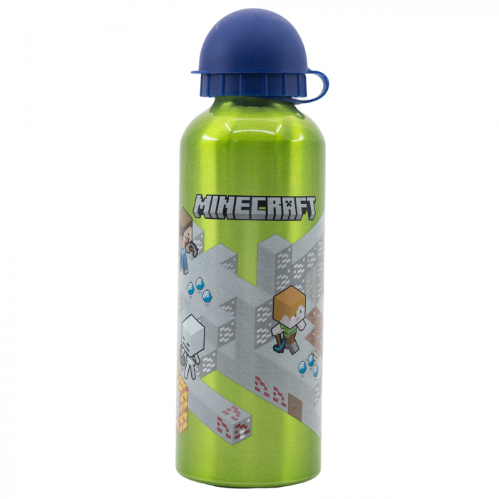 Sticla apa aluminiu Minecraft Isometric 530ml [1]