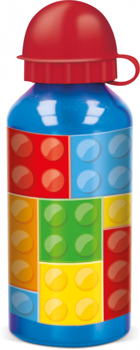 Sticla apa aluminiu model Bricks cuburi 400ml [2]