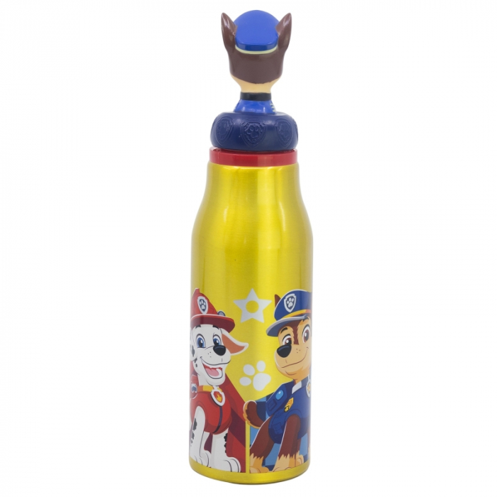 Sticla apa aluminiu, Paw Patrol Boys Rascue Pups figurina, 690 ml [2]